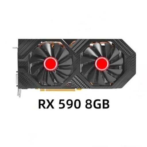 AMD GPU 그래픽 카드 RX 590 GME Radeon RX590 8GB GDDR5 256 비트 비디오 스크린 데스크탑 컴퓨터 게임 지도