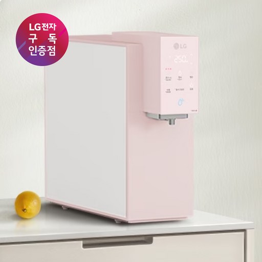LG 정수기 오브제정수기(음성인식/맞춤 출수, 냉온정) WD524A(C/W/S/P/M)B, 핑크