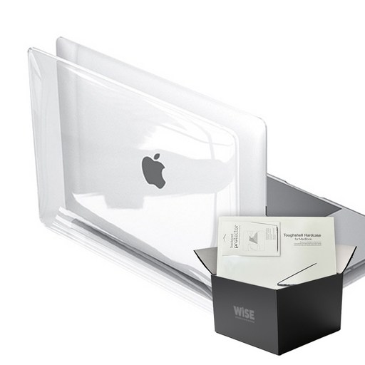 와이즈 맥북프로 15인치 투명 하드 케이스 + 트랙패드 필름 A1707 A1990