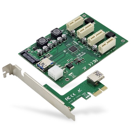 랜스타 PCIE 4포트 확장카드 데스크탑용 LS-PCIE-EX4P, LS-PCIE-EX4P